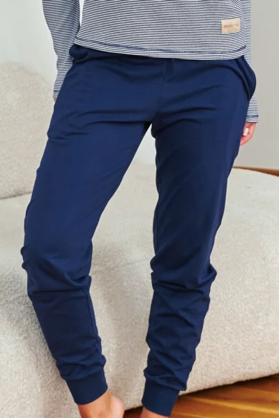 DARBLU Dámské pyžamo 7352 - bavlna - Tmavě modrá