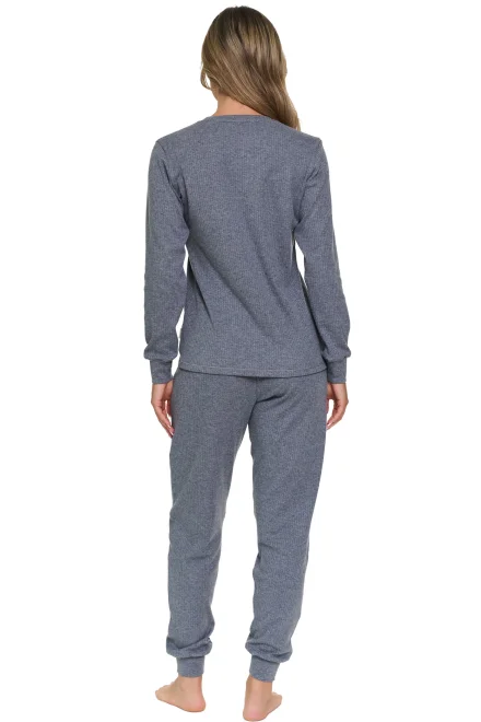 Dámske pyžamo Dark Grey - bavlna - Sivá