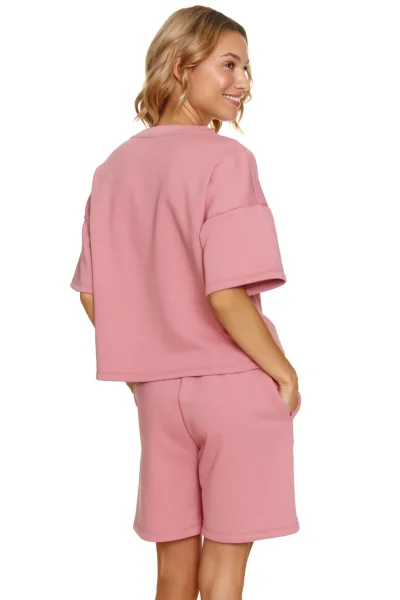 Dámský komplet 7220 - oversize - Starorůžová