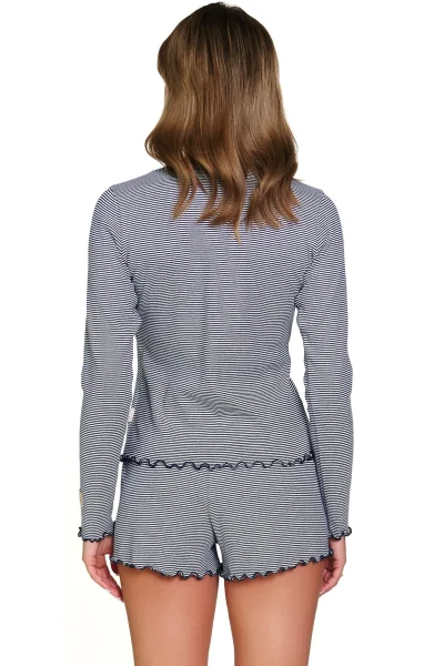 BLU Dámské pyžamo 7176 - bavlna - Modrá