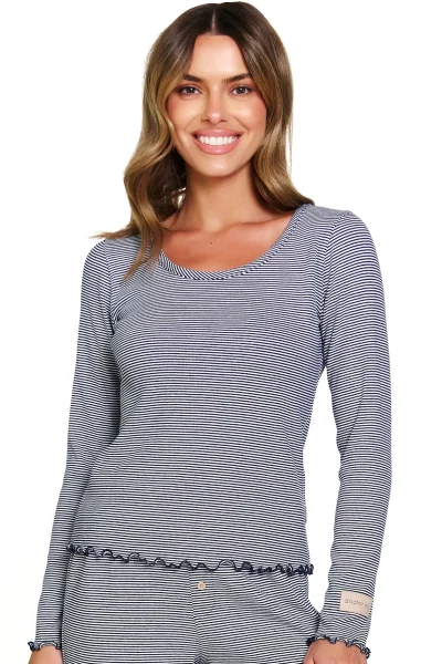 BLU Dámské pyžamo 7176 - bavlna - Modrá