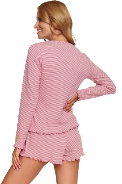 PIN Dámské pyžamo 7176 - bavlna - Růžová