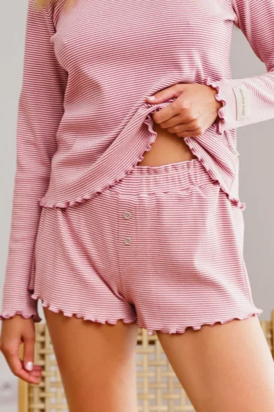 PIN Dámské pyžamo 7176 - bavlna - Růžová