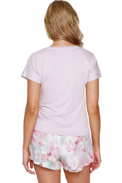 LIGPIN Dámské pyžamo 7252 - viskóza - Světle růžová