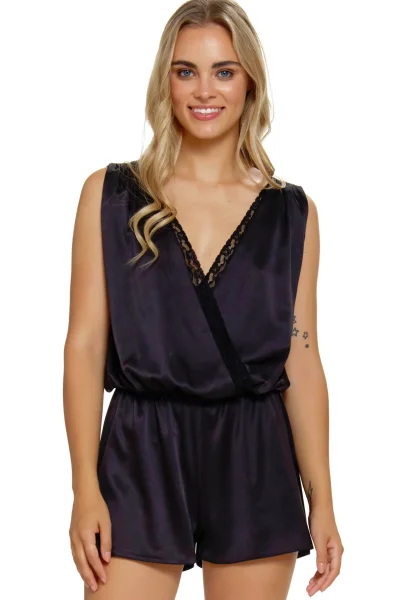 BLA Dámský overal 5300 - satén - Černá