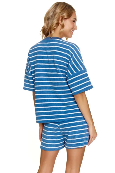 BLU Dámské pyžamo 7226 - bavlna - Modrá