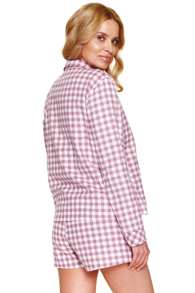 Dámské pyžamo 7301 - bavlna - Růžová