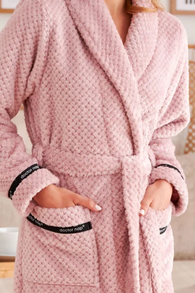 Dámský župan 5207 - soft - Starorůžová