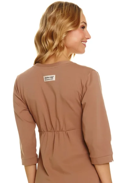 Dámský župan 4243 - bavlna - Světle hnědá