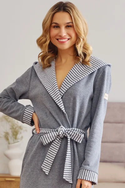 DARGRA Dámský župan 7229 - Tmavě šedá