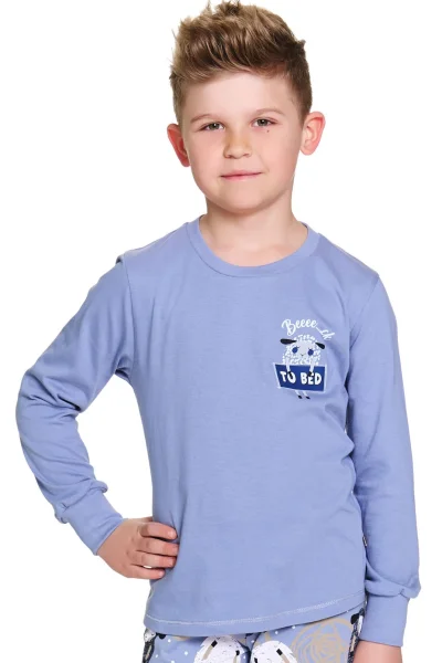 Dětské pyžamo 7348 - bavlna - Modrá