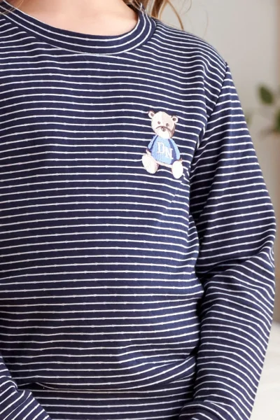 DARBLU Dětské pyžamo 5255 - bavlna - Tmavě modrá