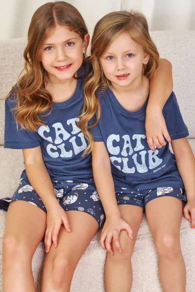 BLU Dětské pyžamo 7205 - bavlna - Modrá