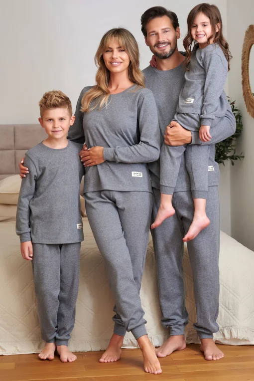 Dětské pyžamo Dark Grey - bavlna