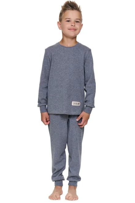 Dětské pyžamo Dark Grey - bavlna - Šedá