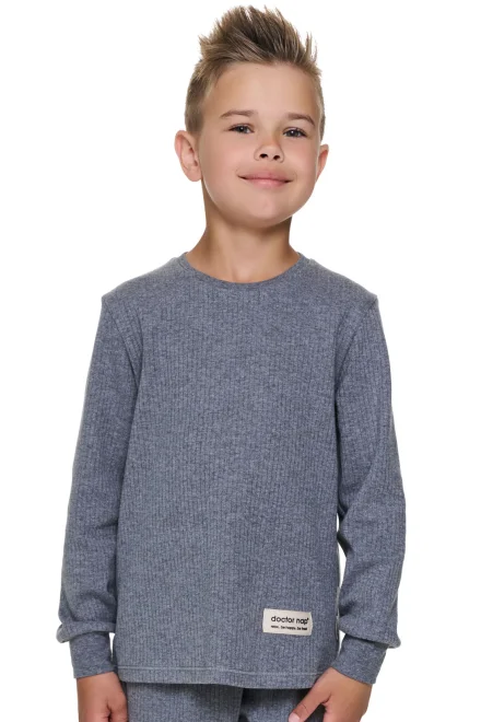 Dětské pyžamo Dark Grey - bavlna - Šedá