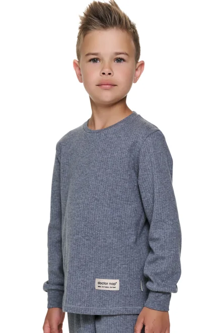 Dětské pyžamo Dark Grey - bavlna - Šedá