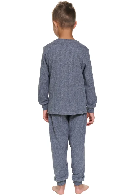 Dětské pyžamo Dark Grey - bavlna - Šedá