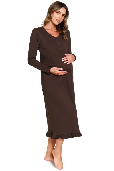 Mateřská košilka 7318 - bavlna - Hnědá