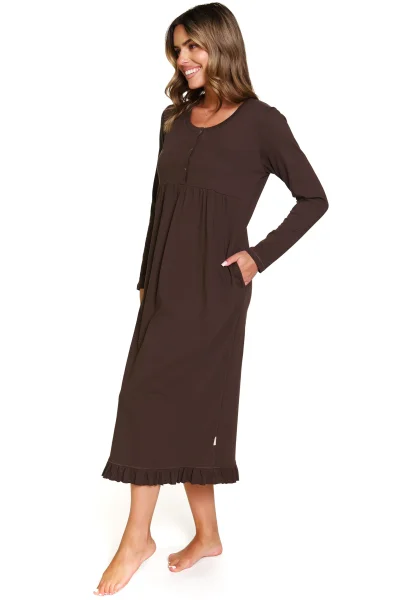 Mateřská košilka 7318 - bavlna - Hnědá