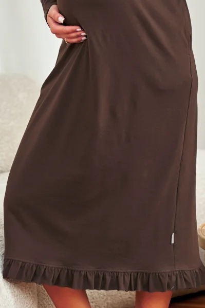 Mateřská košilka 7318 - bavlna - Hnědá