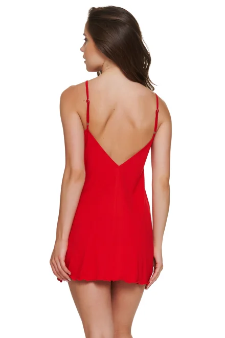 Nočná košieľka Red Allure - viskóza - Červená