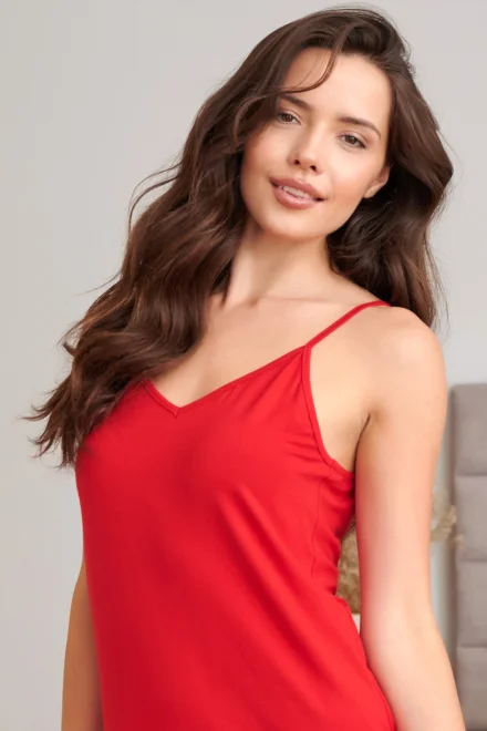 Nočná košieľka Red Allure - viskóza - Červená