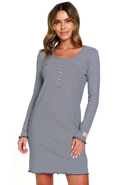 Noční košile 7175 - bavlna - Modrá