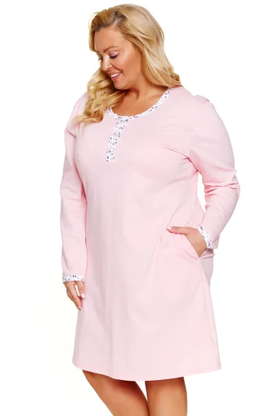 LIGPIN Noční košile 7323 - bavlna - Světle růžová