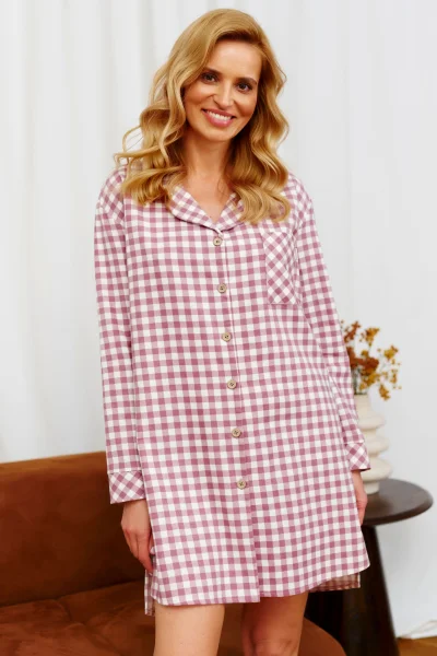 Noční košile 7300 - bavlna - Růžová