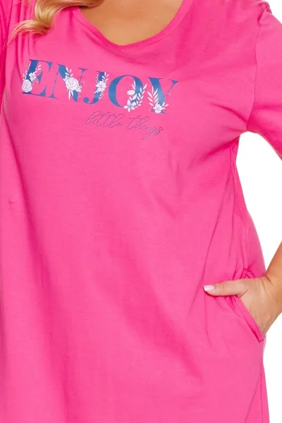 Noční košile 7327 - bavlna - Růžová