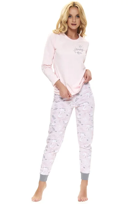Dámské pyžamo PM 9734 LL - Světle růžová