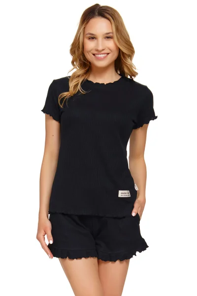 BLA Dámské pyžamo PM 4315 SS - Černá