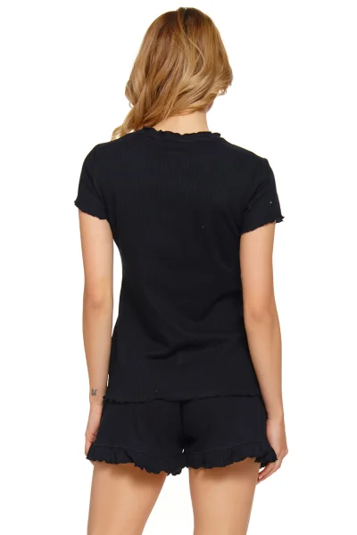 BLA Dámské pyžamo PM 4315 SS - Černá