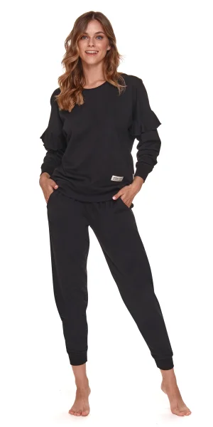 Dámské pyžamo PM 4351 LL - Černá