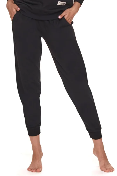 Dámské pyžamo PM 4351 LL - Černá