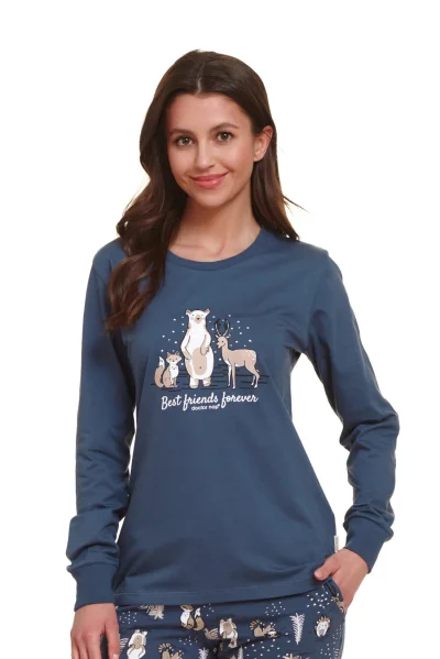 Dámské pyžamo PM.4340 - Tmavě modrá