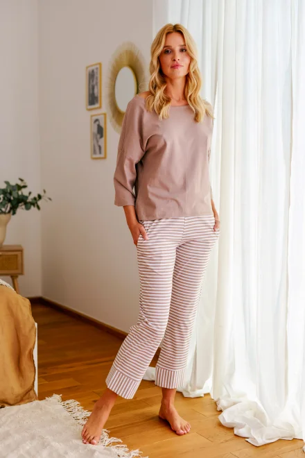 Dámské pyžamo PM.5119 - Béžová