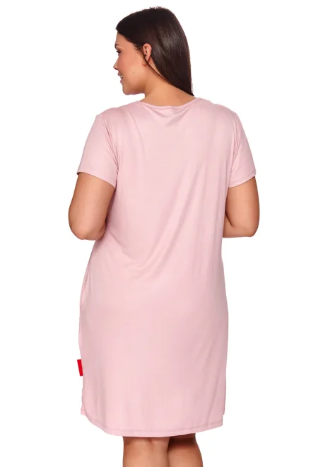 Noční košilka TW 9947 Maxi - Světle růžová