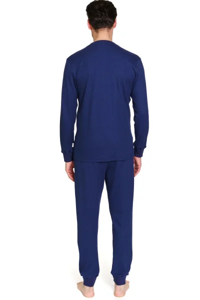 DARBLU Pánské pyžamo 7350 - bavlna - Tmavě modrá