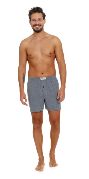 Pánské boxerky BOX.5166 - Tmavě šedá