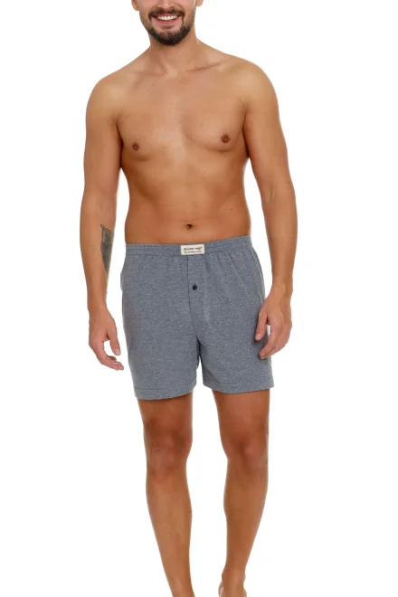 Pánské boxerky BOX.5166 - Tmavě šedá