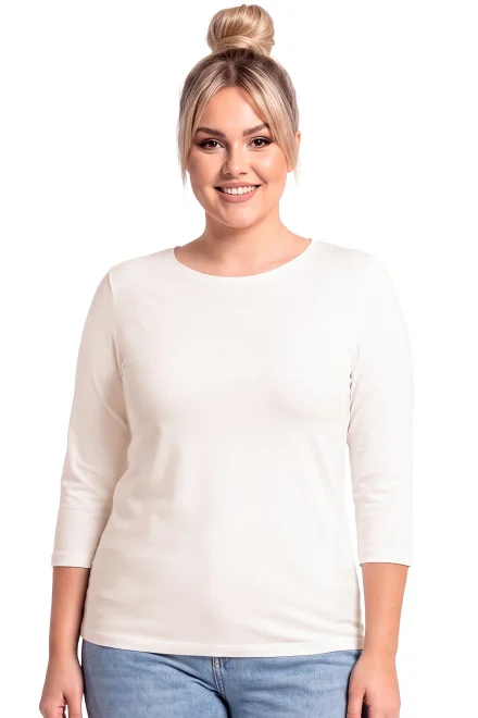 Dámske tričko s 3/4 rukávom 112 – viskóza - Ecru