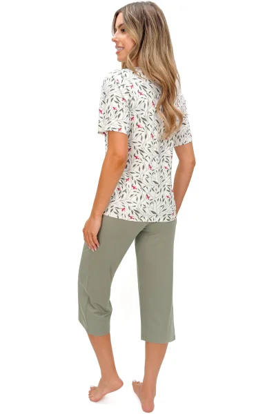 Dámské 3/4 pyžamo Melisa - viskóza - Světle zelená