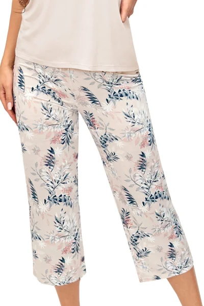 Dámské 3/4 pyžamo Goya - Světle béžová