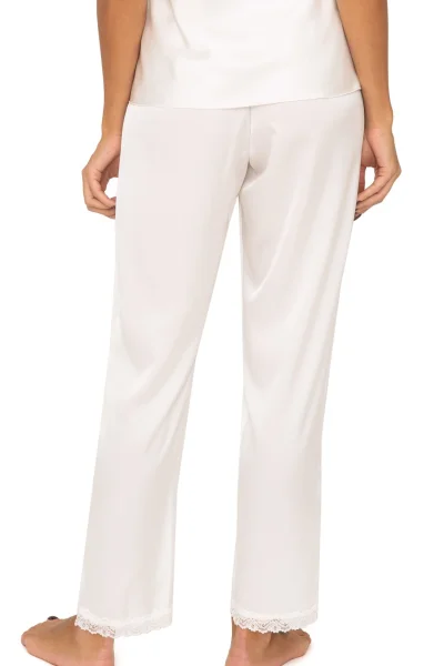 Dámské saténové pyžamo Tiffani - Ecru