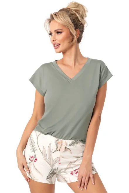 Dámské pyžamo Michelle short - Khaki