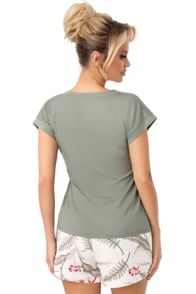 Dámské pyžamo Michelle short - Khaki