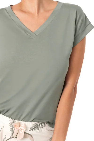 Dámské pyžamo Michelle short - Khaki