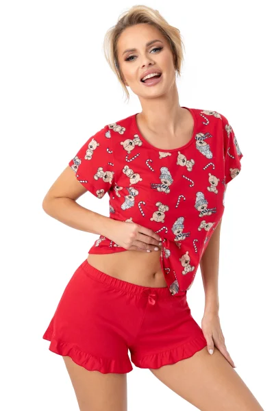 Bear - bavlna-RED